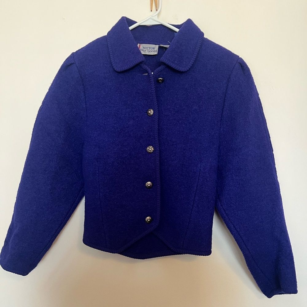 Boston DryโGoods Deep Purple Wool Blazer Jacket